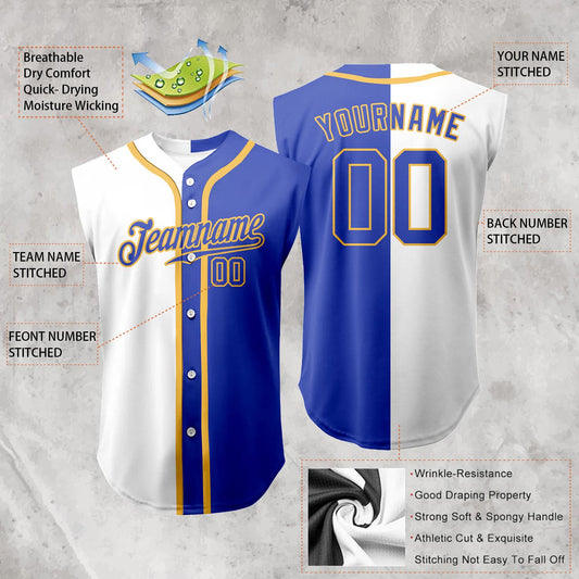 Custom Gradient Sleeveless Baseball Jersey