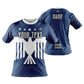 Custom Men Women Patriotic USA Flag Jersey Shirt Short Sleeve