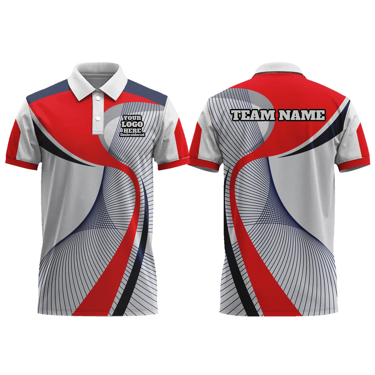 Custom Men Graphic Polo Shirts Sublimation Short Sleeve T Shirts