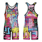 Custom Men Women Cartoon Sports Wrestling Singlet