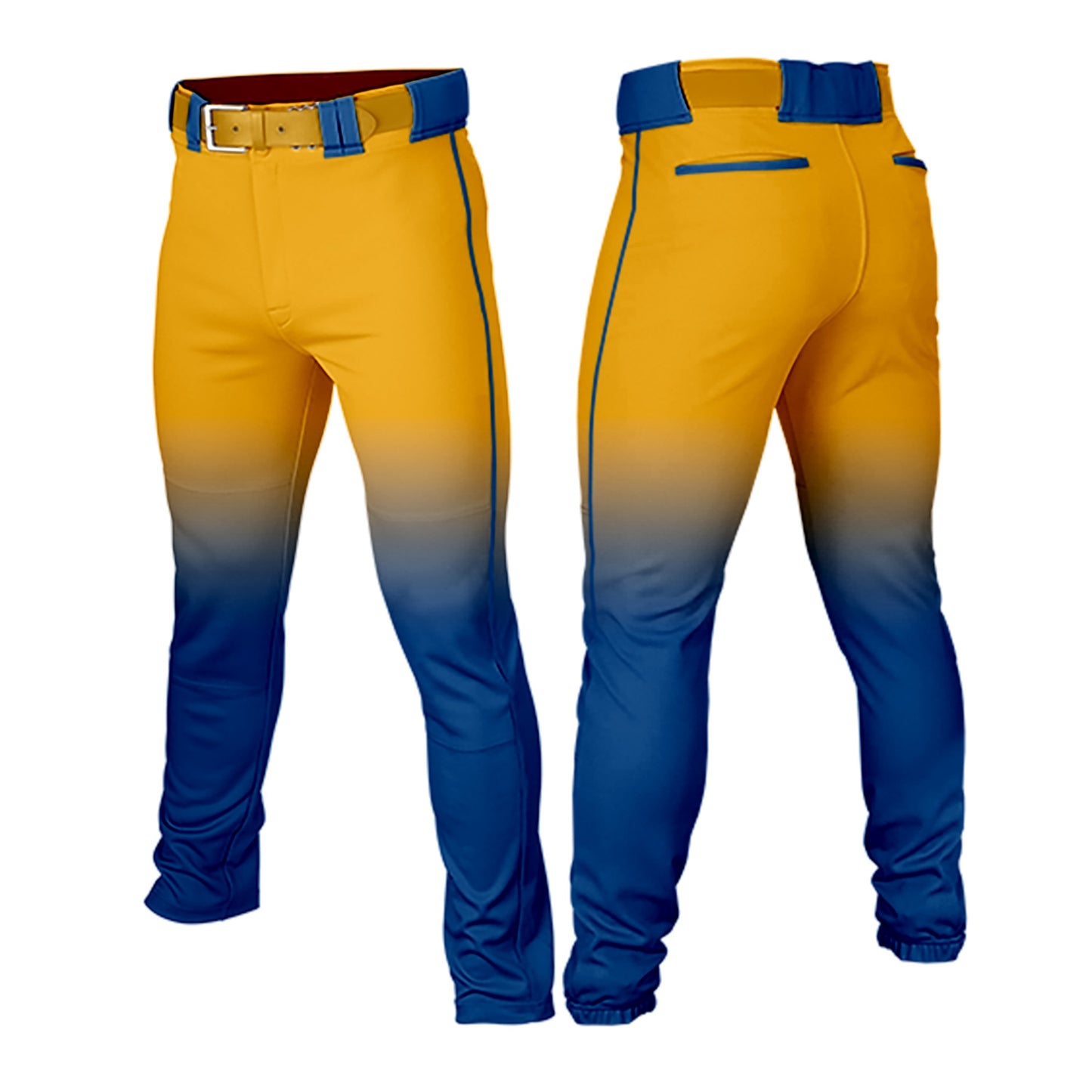 Custom Men Youth Gradient Baseball Pants Casual Sportswear