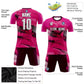 Custom Pink Graffiti Design Soccer Uniform