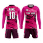 Custom Pink Graffiti Design Soccer Uniform