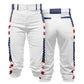 Custom Men Youth USA Patriotic Baseball Game Pants Sportswear