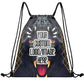 Custom Drawstring Bags Sublimation Printed Logo Text Team Backpack
