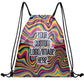 Custom Print Text Image Drawstring Backpack Waterproof Sackpack