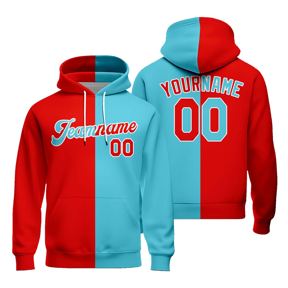 Custom Unisex Hoodies Design Your Own Football Sweatshirt