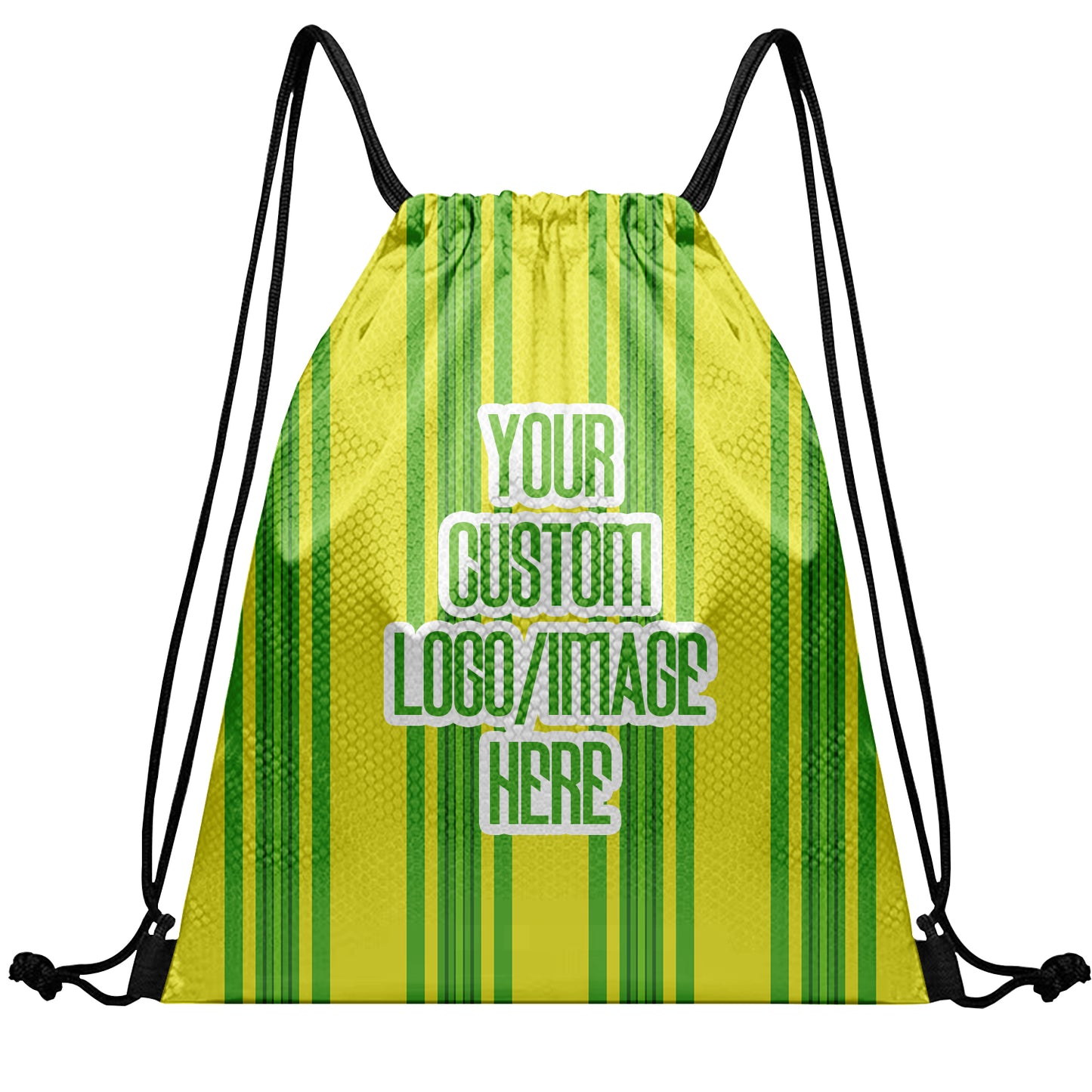Custom Print Text Image Drawstring Backpack Waterproof Sackpack