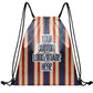 Custom Print Text Image Drawstring Backpack Waterproof Sackpack