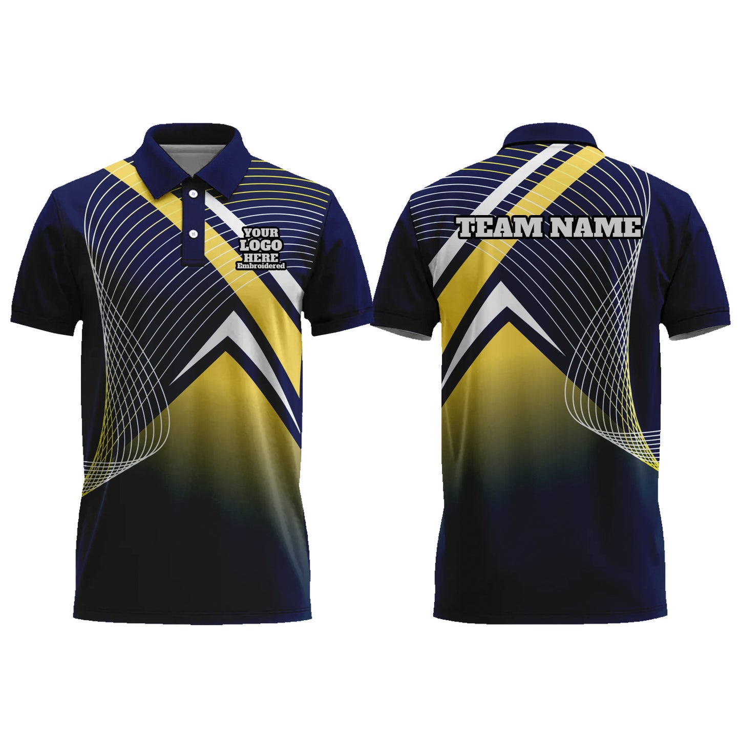 Custom Men Graphic Polo Shirts Sublimation Short Sleeve T Shirts