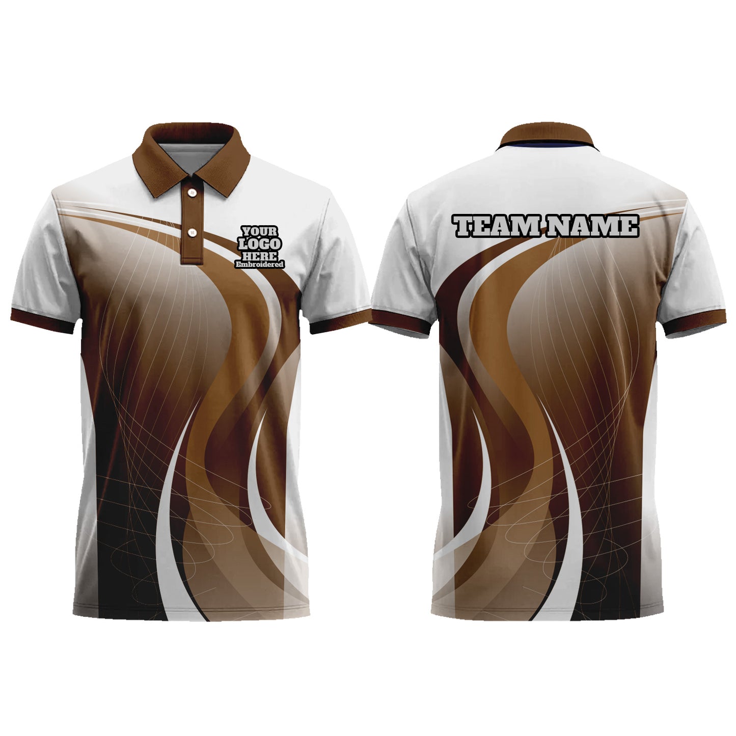 Custom Men Graphic Polo Shirts Sublimation Short Sleeve T Shirts