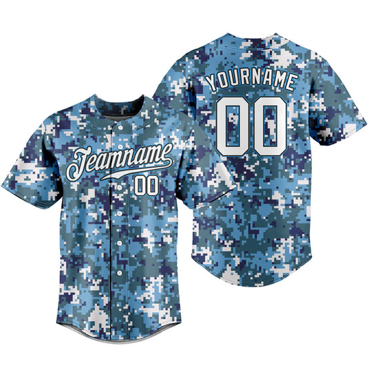 Personalized Camouflage Baseball Shirts Sports Uniform