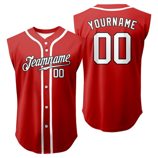 Custom Sleeveless Baseball Jersey Training Athletic Shirts