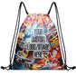 Custom Drawstring Bags Sublimation Printed Logo Text Team Backpack