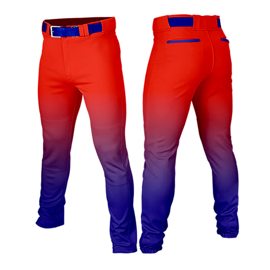 Custom Men Youth Gradient Baseball Pants Casual Sportswear