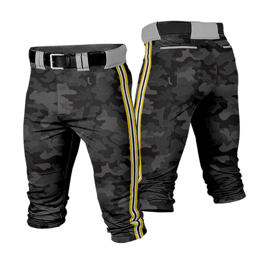 Custom Camouflage Cropped Baseball Pants