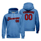 Custom Solid Color Unisex Hoodies Football Sweatshirt