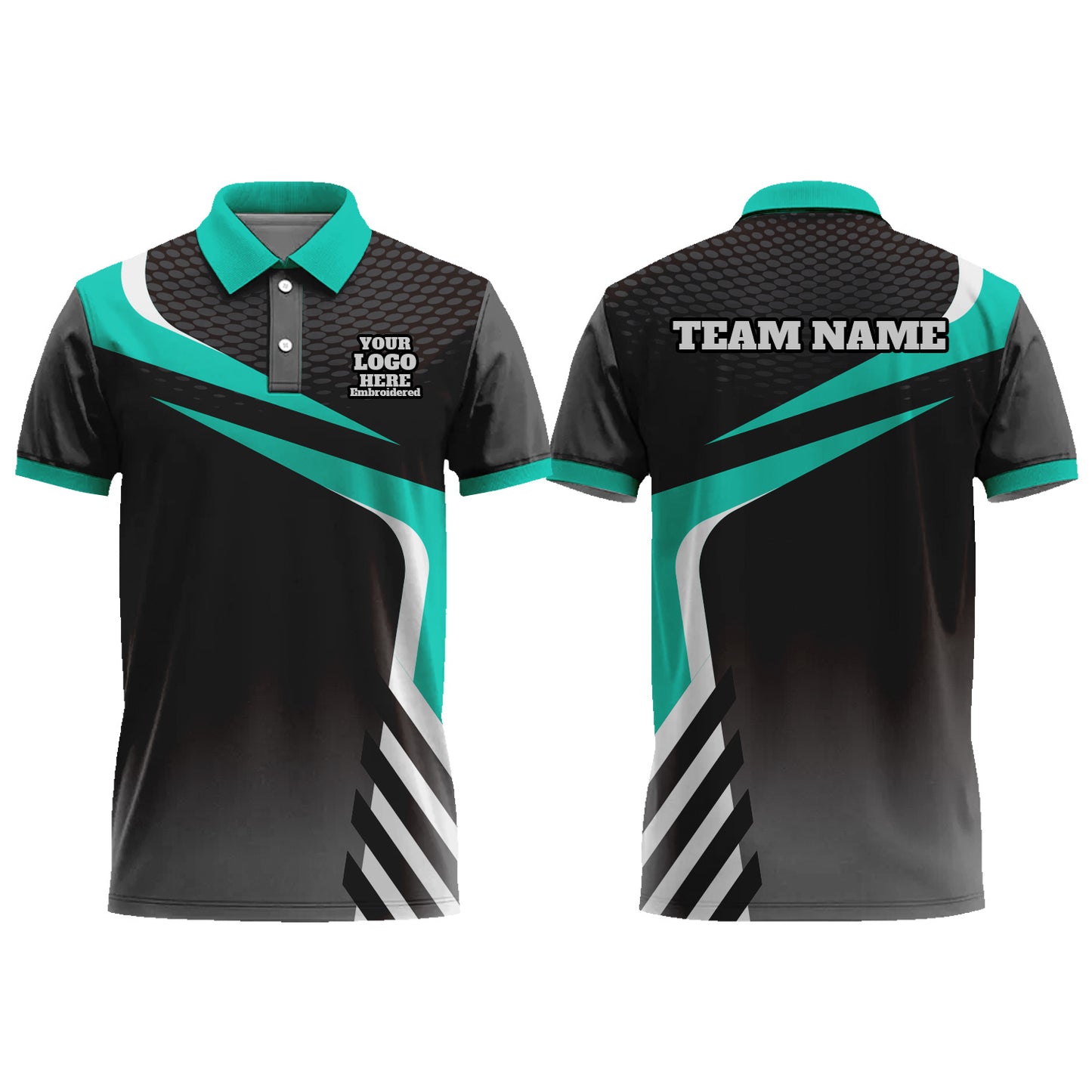 Custom Men Graphic Polo Shirts Sublimation Short Sleeve T Shirts