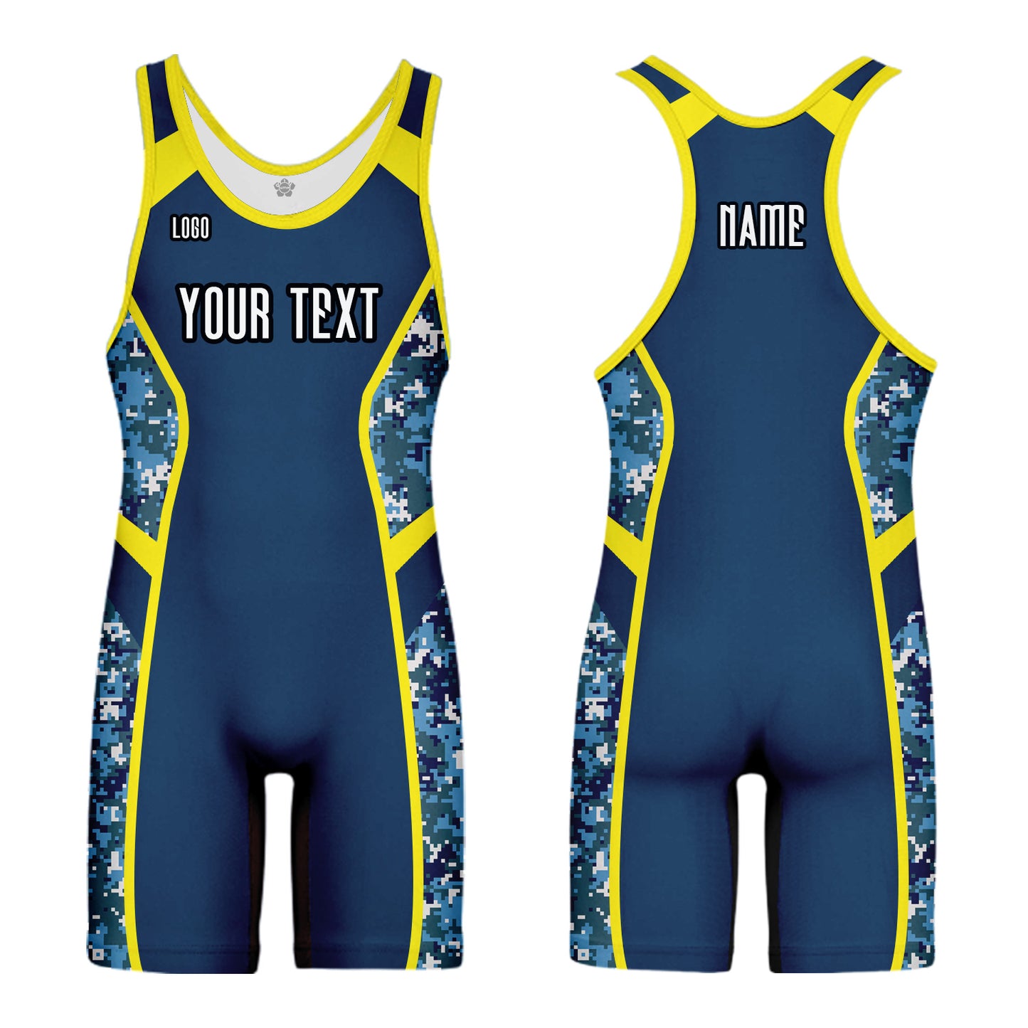 Custom Men Women Camouflage Sports Wrestling Singlet