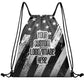 Made Your Own Honor Respect Thin Blue Flag Drawstring Backpack