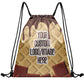Men Women Ready Sackpack Custom Biscuit Drawstring Backpack