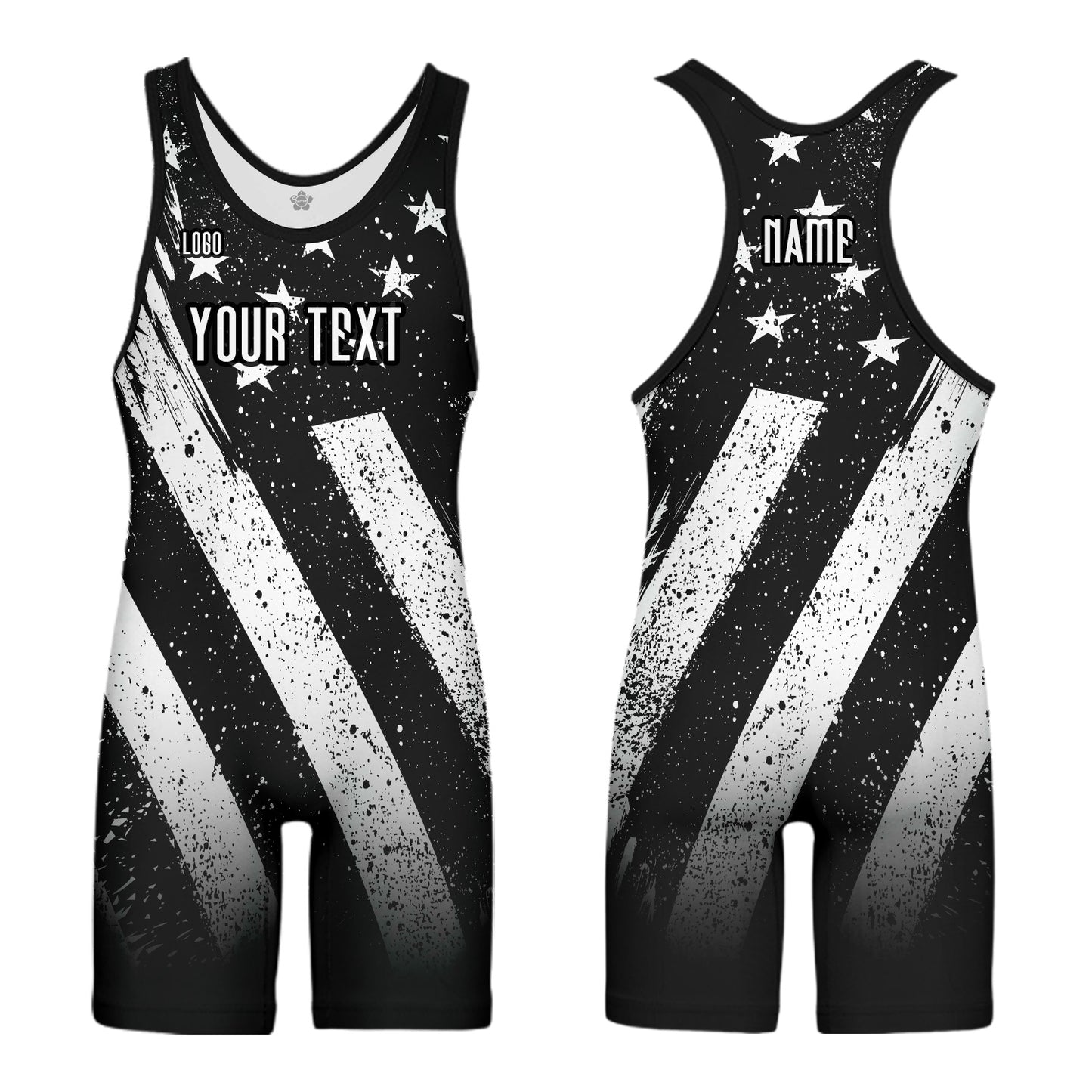 Custom Men Women American flag Sports Wrestling Singlet