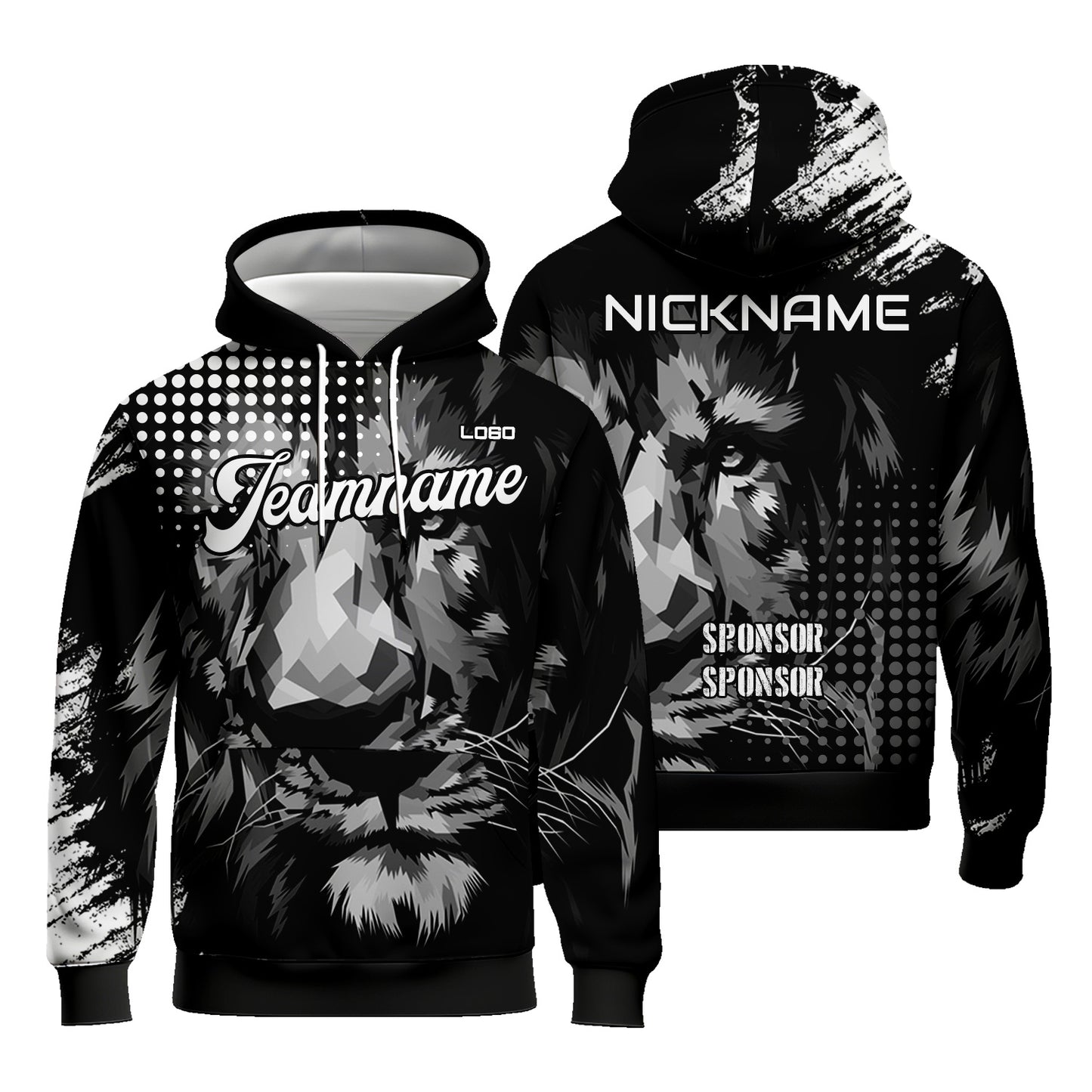 Custom Animal Graphic Hoodies Long Sleeve Sweatshirts