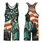 Custom Men Women American flag Sports Wrestling Singlet