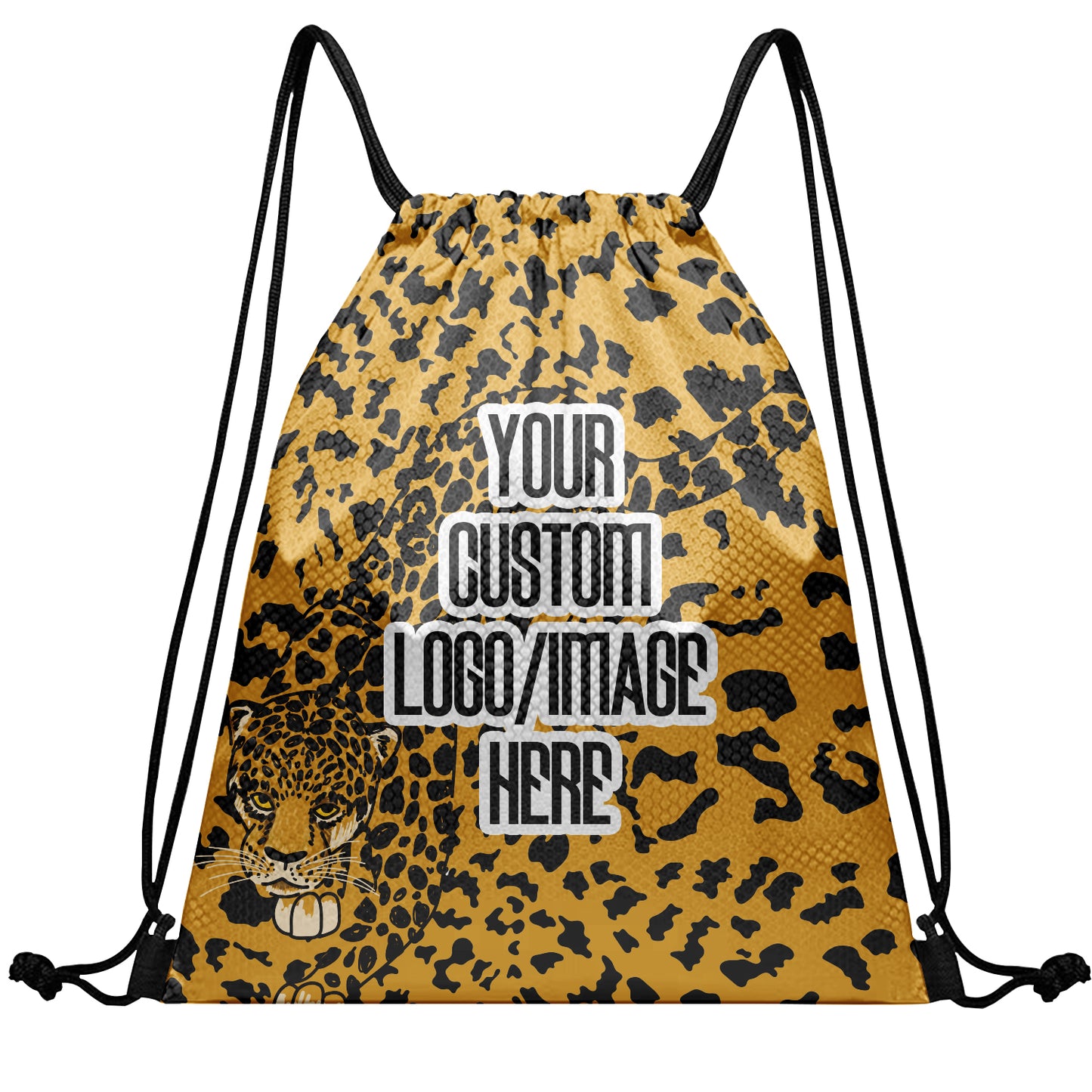 Custom Drawstring Bags Sublimation Printed Logo Text Team Backpack