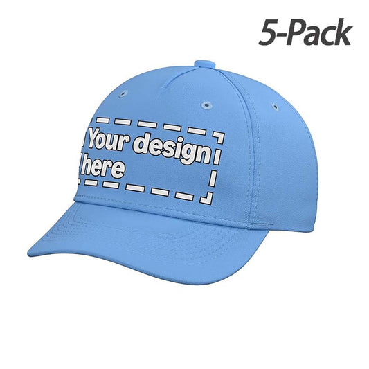 Custom Unisex Embroidery Baseball Hat Wholesale Sun Cap 5 Pack