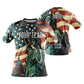 Custom Men Women Patriotic USA Flag Jersey Shirt Short Sleeve