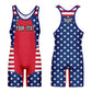 Custom Men Women American flag Sports Wrestling Singlet