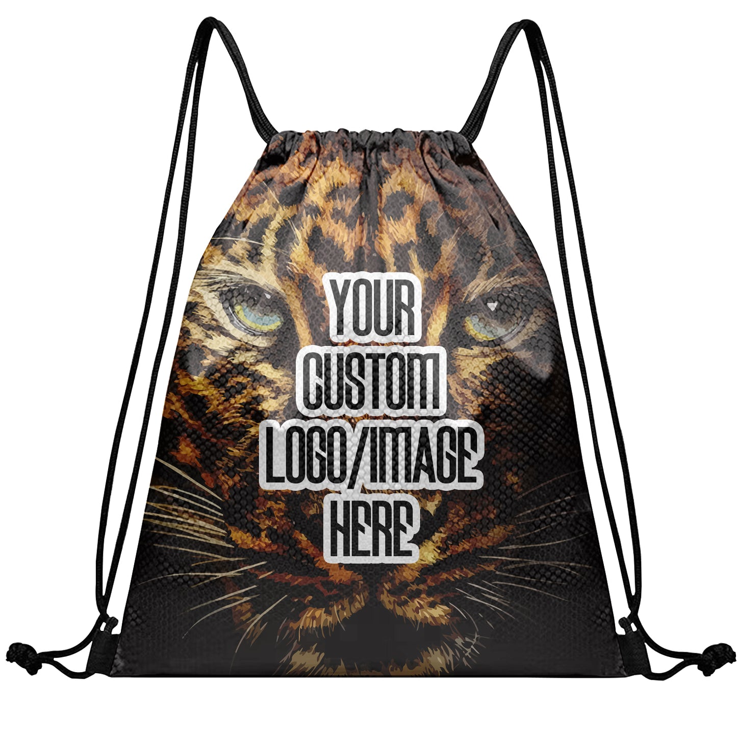 Custom Drawstring Bags Sublimation Printed Logo Text Team Backpack