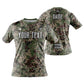 Custom Unisex Camouflage Series Jersey Shirt Short Sleeve for Running