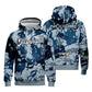 Custom Unisex Graphic Camouflage Hoodies Sublimation Sweatshirt