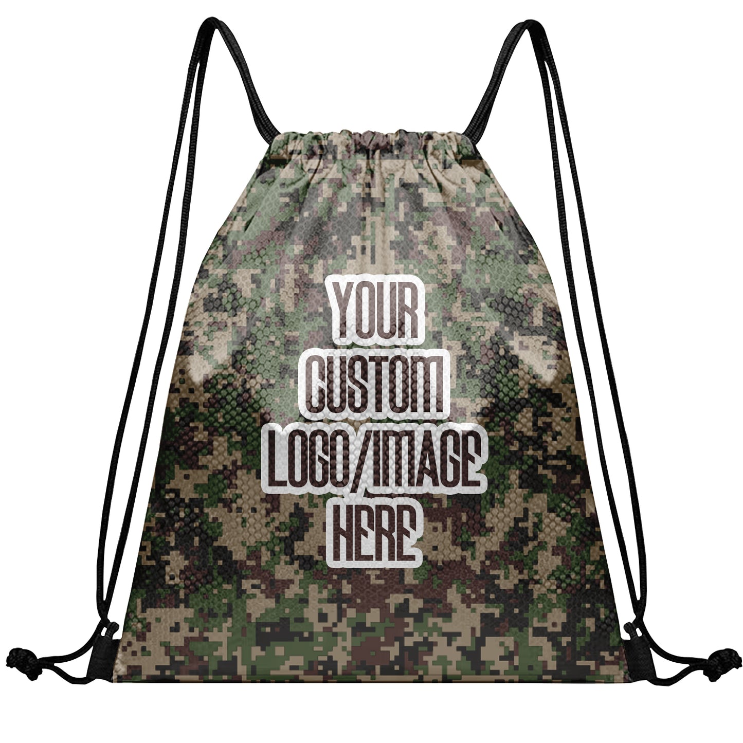 Camouflage Ready Sackpack Custom Drawstring Backpack for Team
