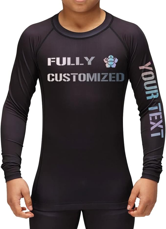 Youth Kid's Fully Customized Rashguard Compression Jersey Shirt