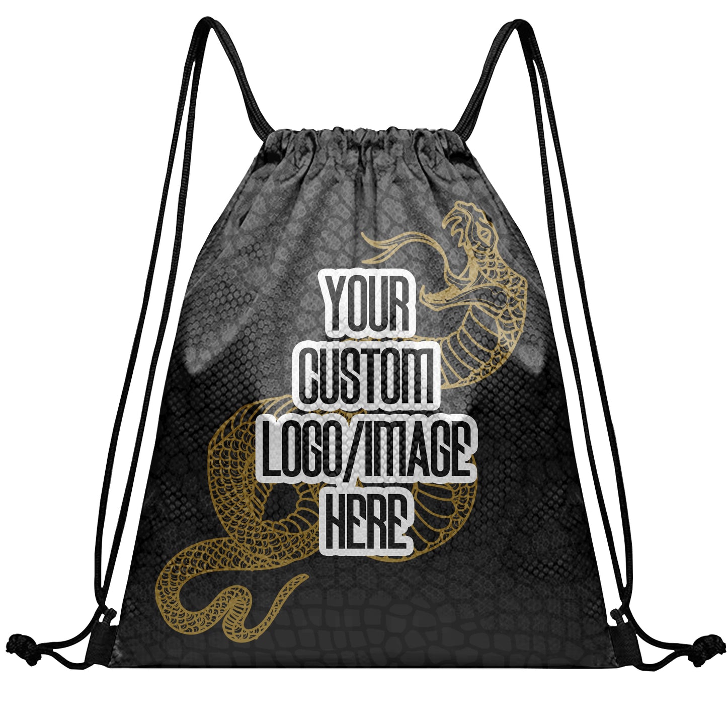 Custom Drawstring Bags Sublimation Printed Logo Text Team Backpack