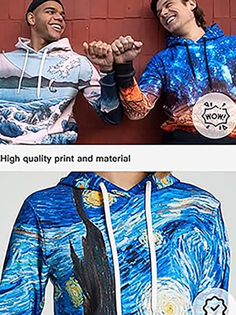 Customized Unisex Hoodie Long Sleeve Fashion Pullover Sweatshirt