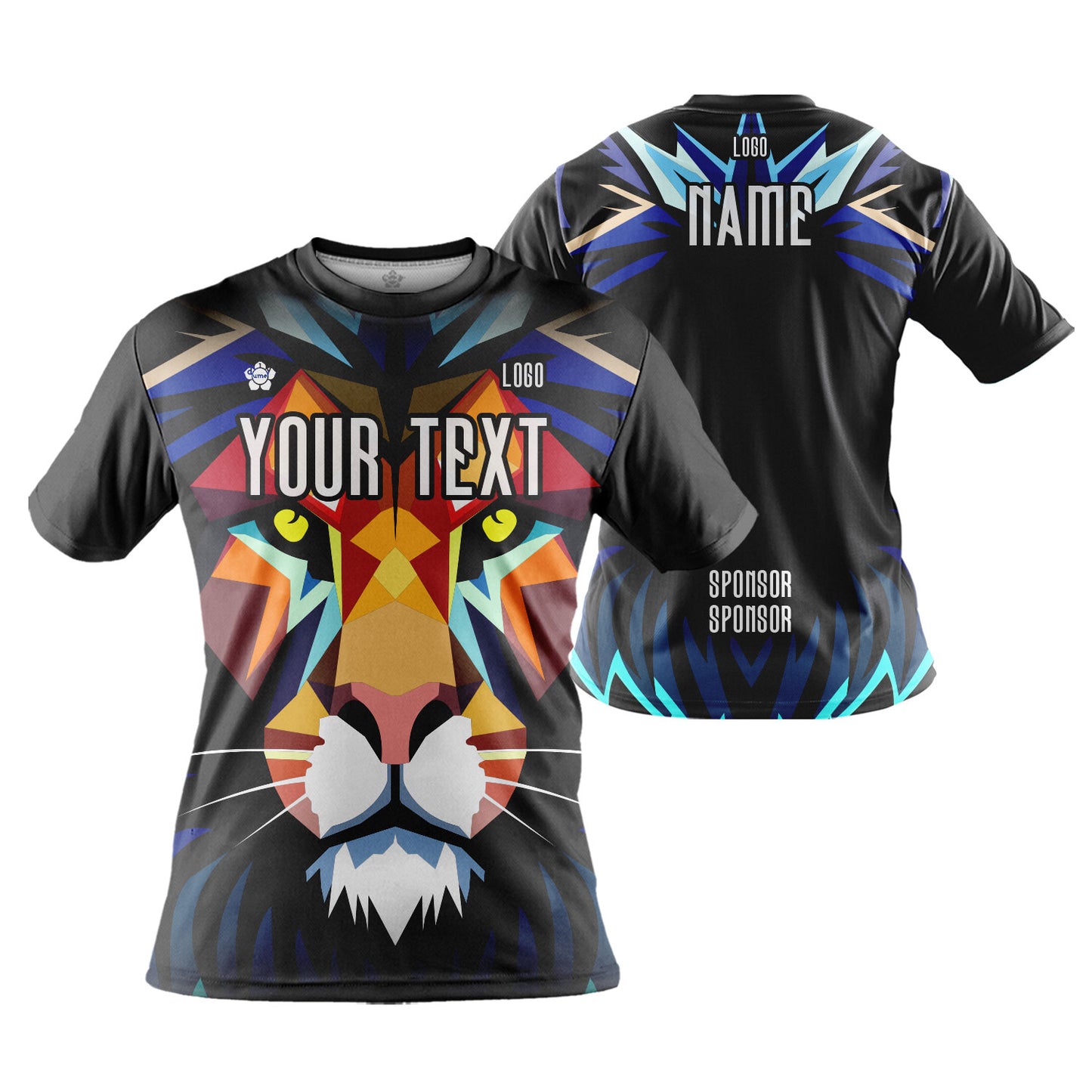 Custom Unisex Animals Series T-Shirt Sublimated Sports Jersey
