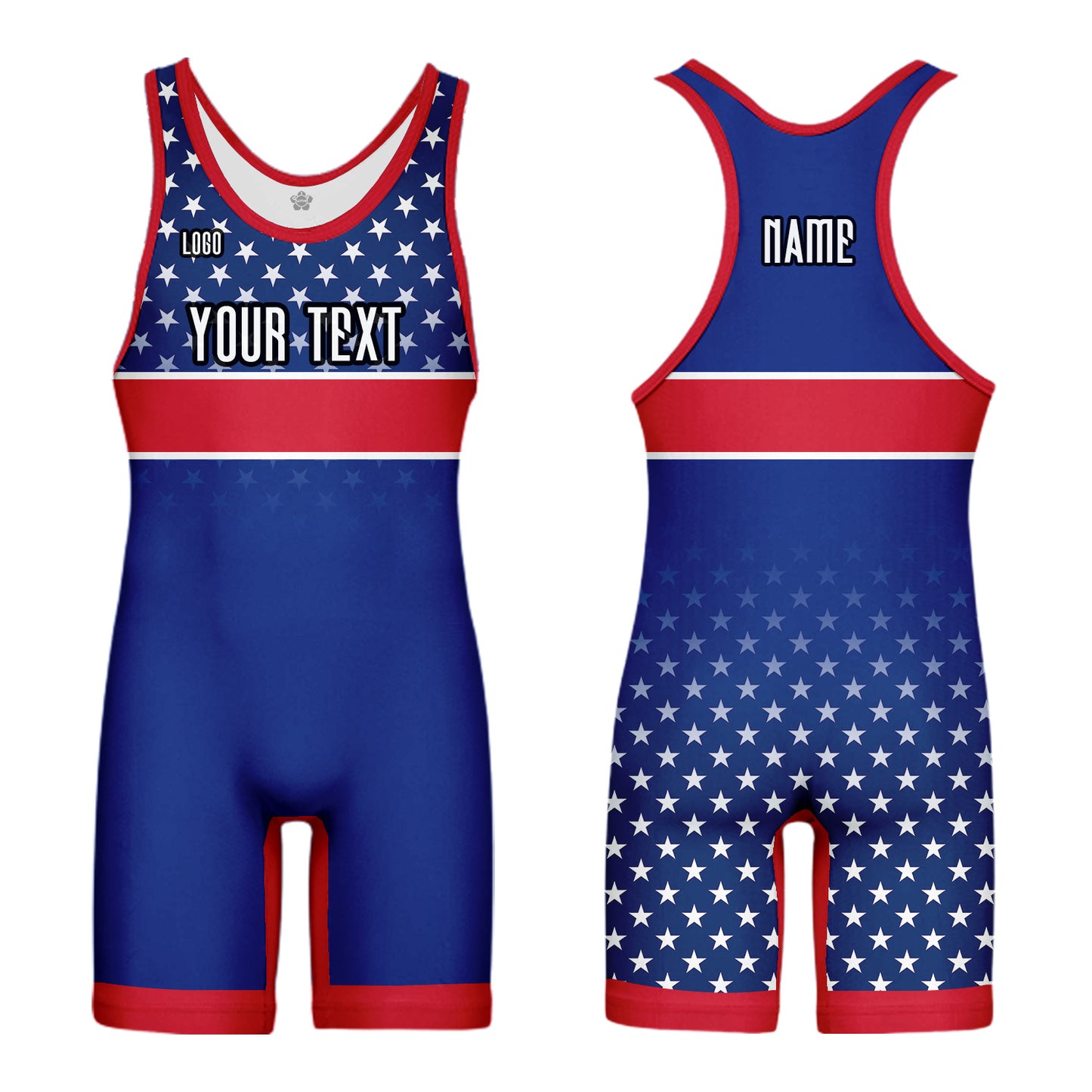 Custom Men Women American flag Sports Wrestling Singlet