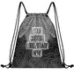 Custom Print Text Image Drawstring Backpack Waterproof Sackpack