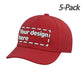 Custom Unisex Embroidery Baseball Hat Wholesale Sun Cap 5 Pack