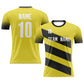 Custom Soccer Uniform Yellow Jersey