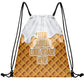 Men Women Ready Sackpack Custom Biscuit Drawstring Backpack