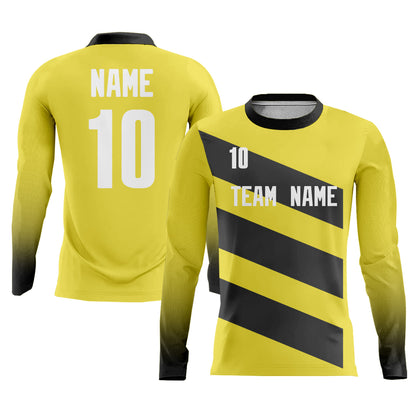 Custom Soccer Uniform Yellow Jersey