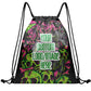 Personalized Cartoon Drawstring Backpack Bag Gym Sackpack for Team