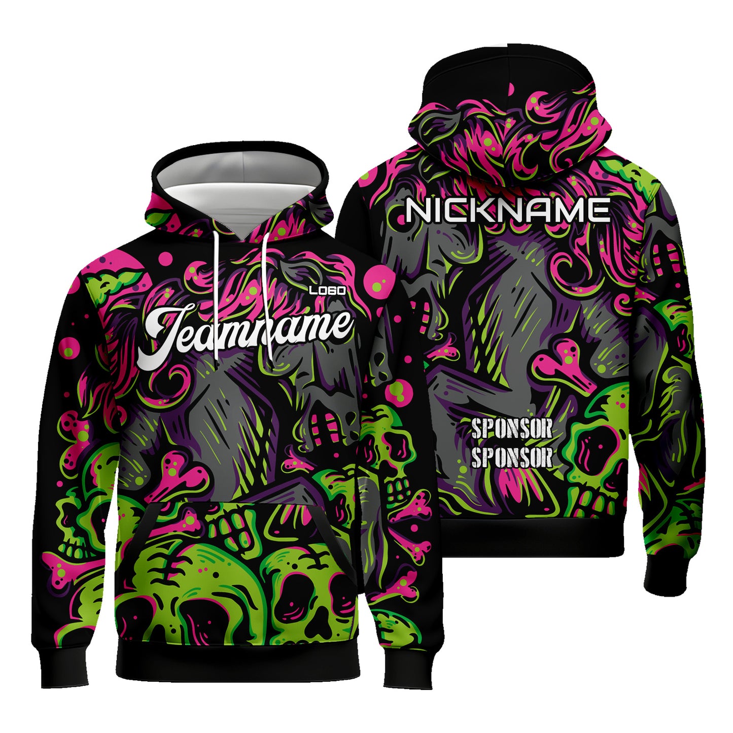 Custom Unisex Graphic Cartoon Hoodies Sublimation Sweatshirt