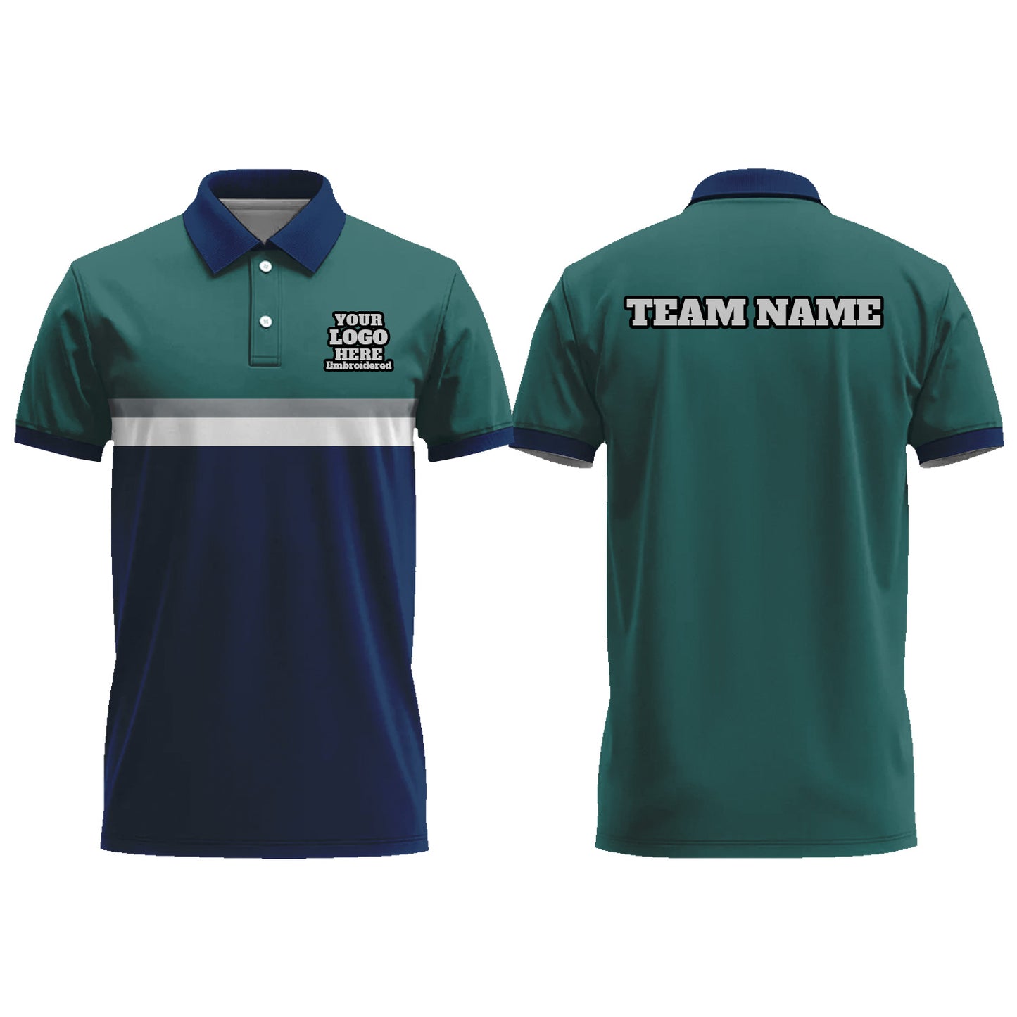 Custom Graphic Men Polo Shirts Short Sleeve Golf Jersey