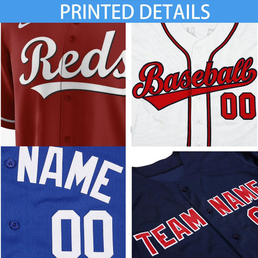 Custom Baseball Jersey Camouflage T-shirts